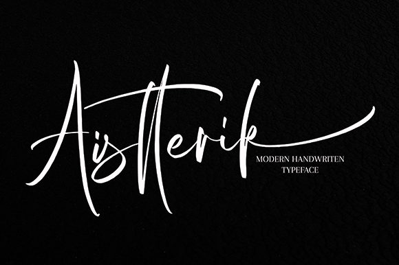 Aistterik: A Premium Script Font for Campaign Headlines & Brand Moments