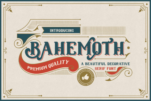 Bahemoth: A Distinctive Serif Font for Digital Branding