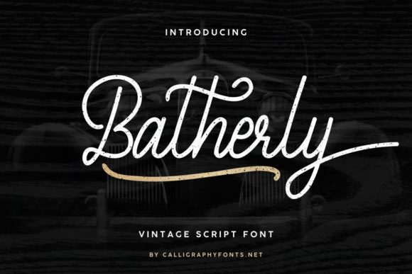 Batherly: A Script Handwritten Font That Makes Your Campaign Stand Out
