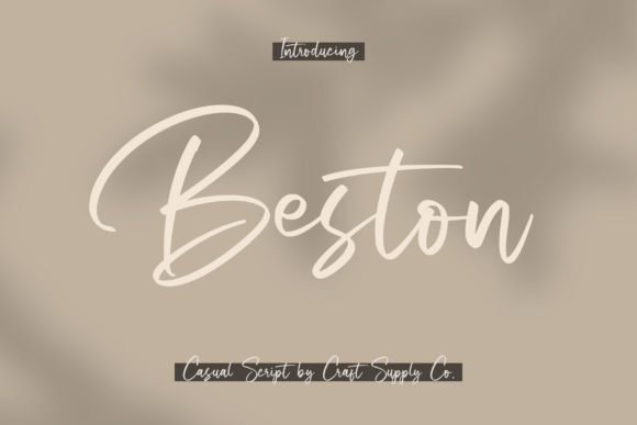 Beston: A Sweet Script Font for Joyful Digital Branding