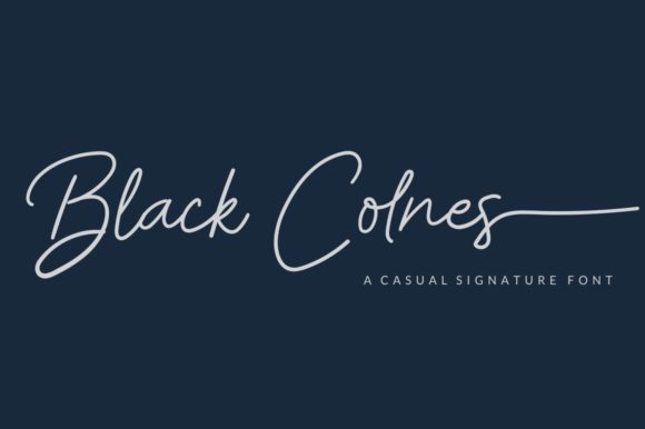 Black Colnes: A Handwritten Font That Elevates Real Small Business Branding