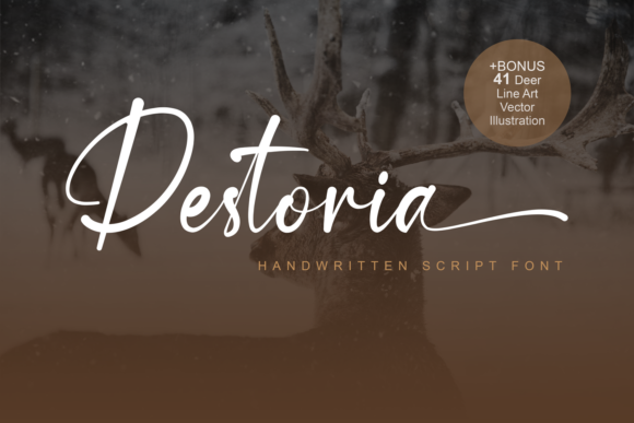 Destoria: A Relaxed Handwritten Font for Digital Branding