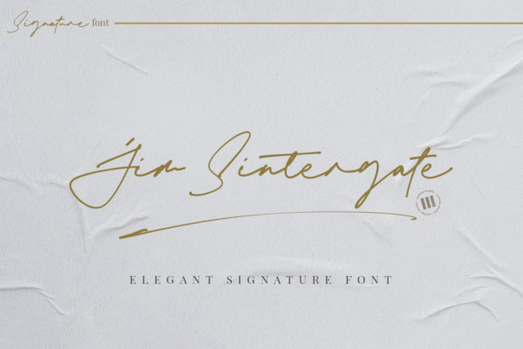 Jim Sintergate: A Handwritten Font That Feels Human on Screen