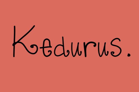 Kedurus: A Handwritten Font That Makes Your Brand Feel Human
