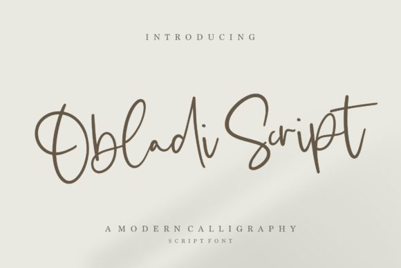 Obladi Script: A Timeless Handwritten Font for Digital Branding