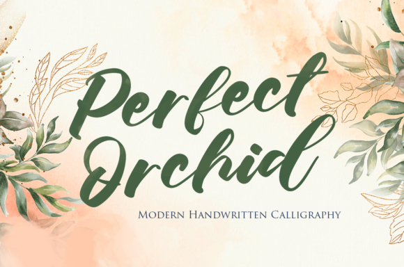 Perfect Orchid: A Handwritten Typeface That Elevates Digital Branding