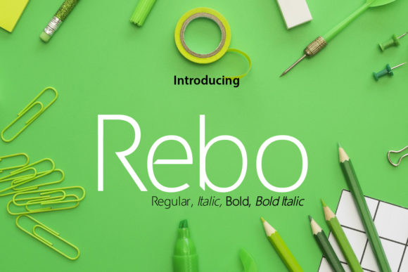 Rebo: A Fresh Sans Serif Typeface for Real Branding Work