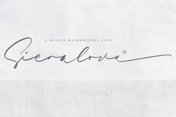Sieralova: A Relaxed Handwritten Font for Digital Branding