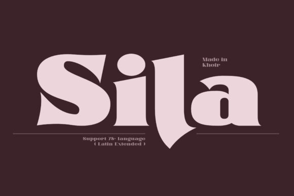 Sila: A Bold Serif Display Font That Commands Attention