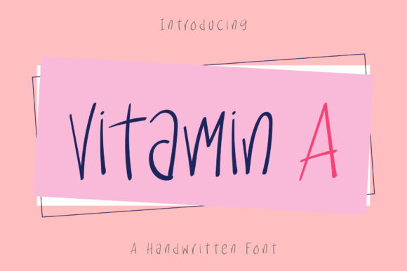 Vitamin a: A Script Font That Builds Trust and Charm
